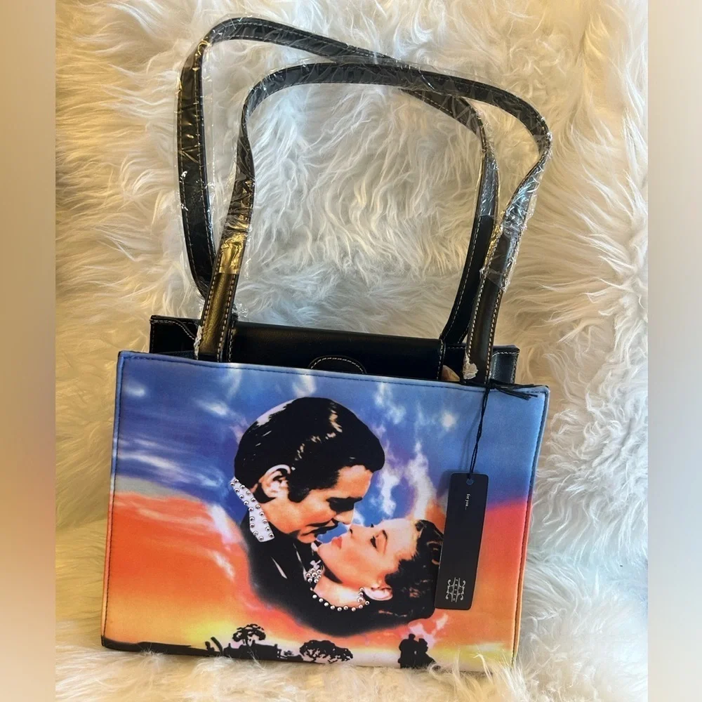 Gone With The Wind Collectible handbag Print Women's Med Size Shoulder Bag NWT S
